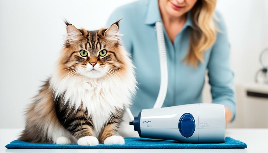 cat blow drying tips